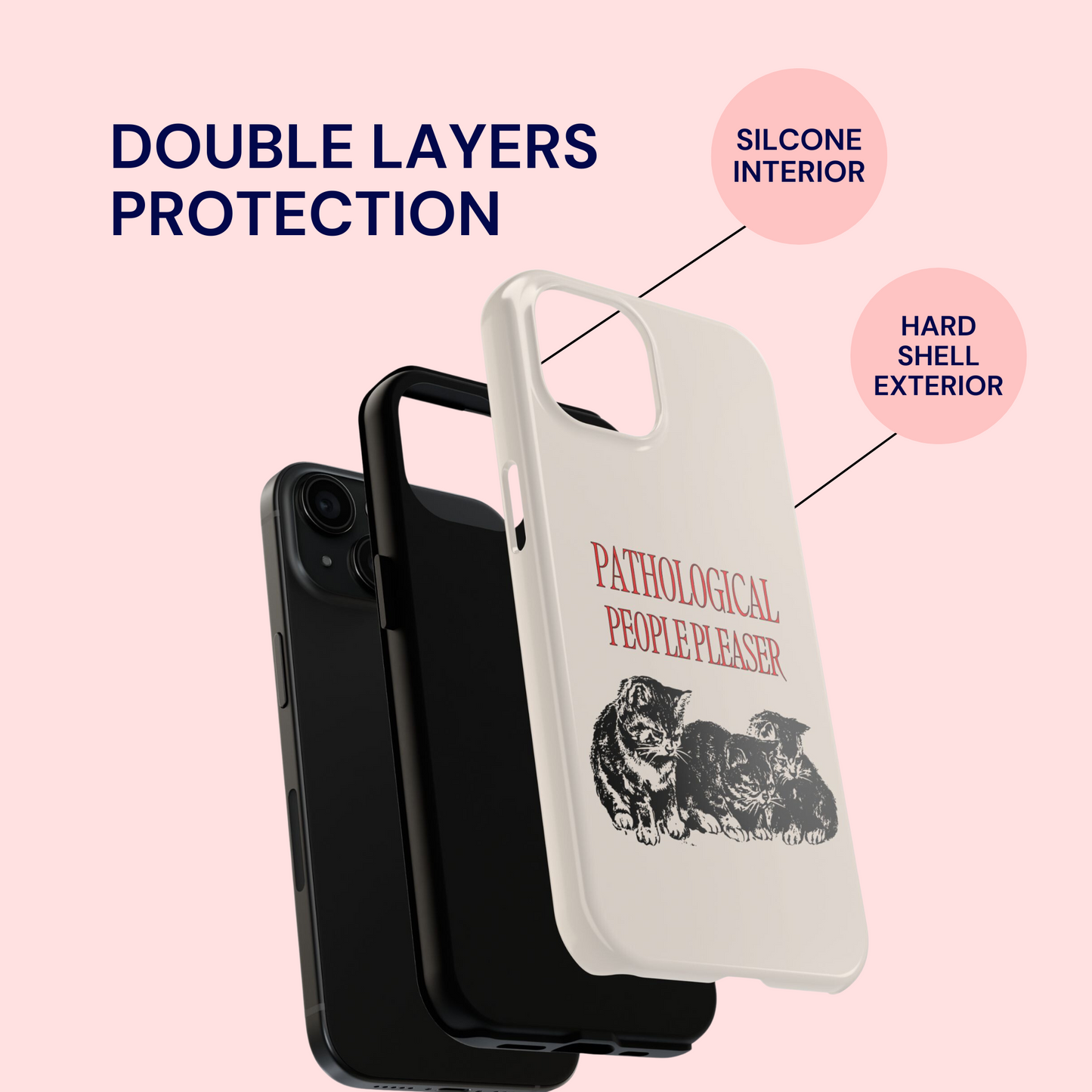 Pathological People Pleaser Kittens Phone Case