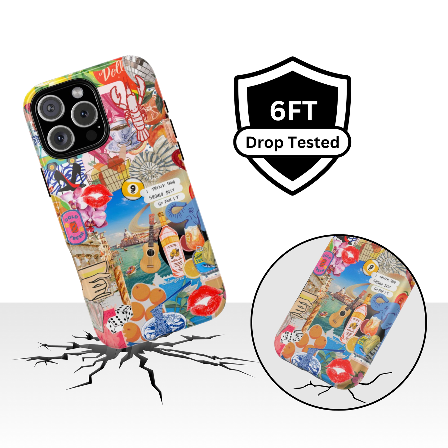 European Summer Collage Phone Case
