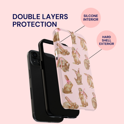 Bunny Bows Phone Case