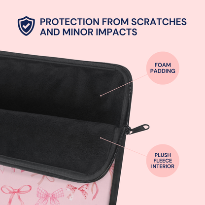 Pink Ribbon Dreams Laptop Sleeve
