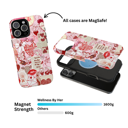 Lucky You Red Collage Phone Case