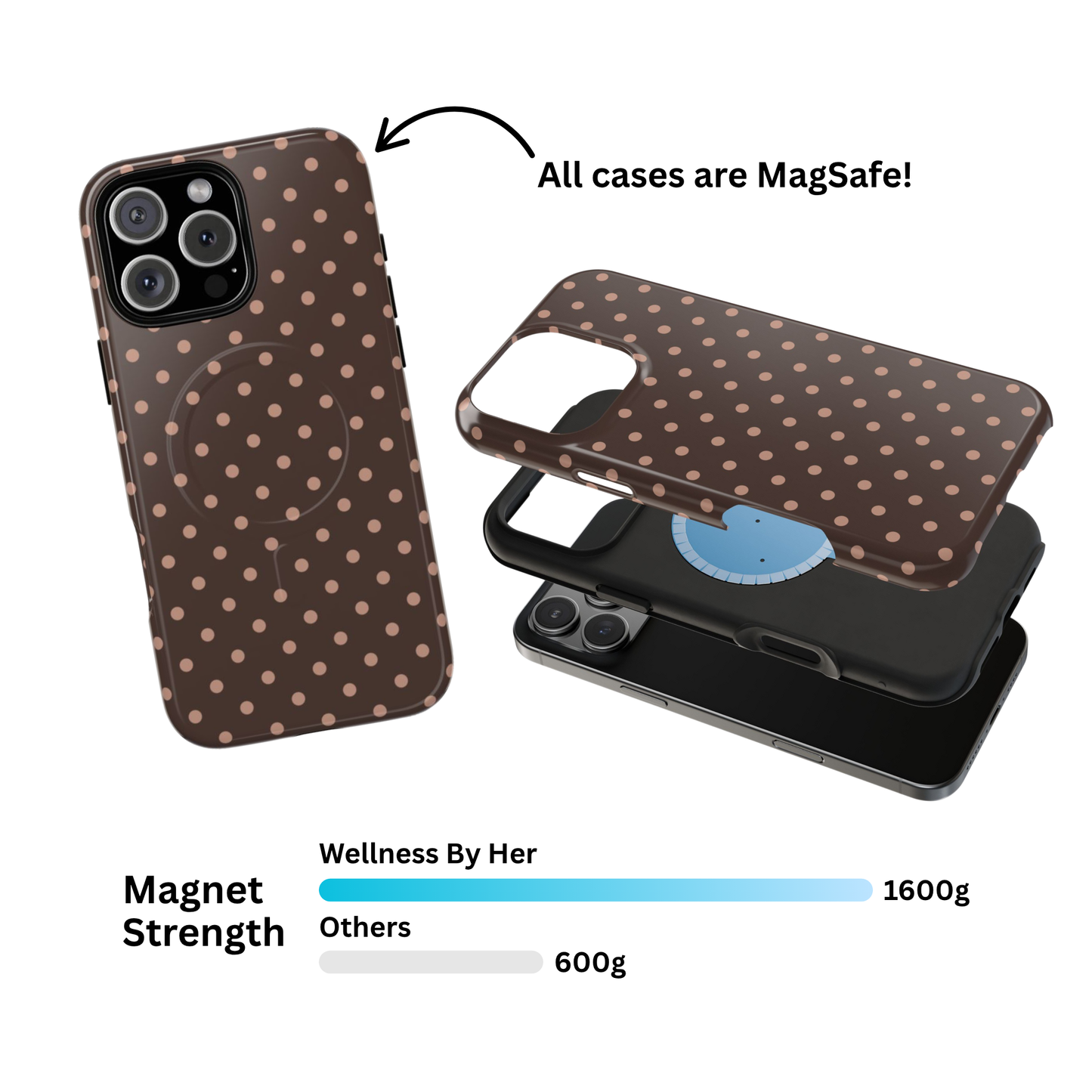 Polka Dot Mocha Case