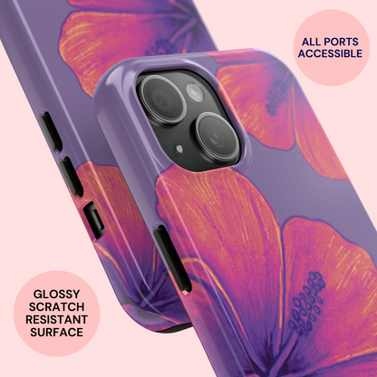 Hibiscus Paradise Purple Phone Case