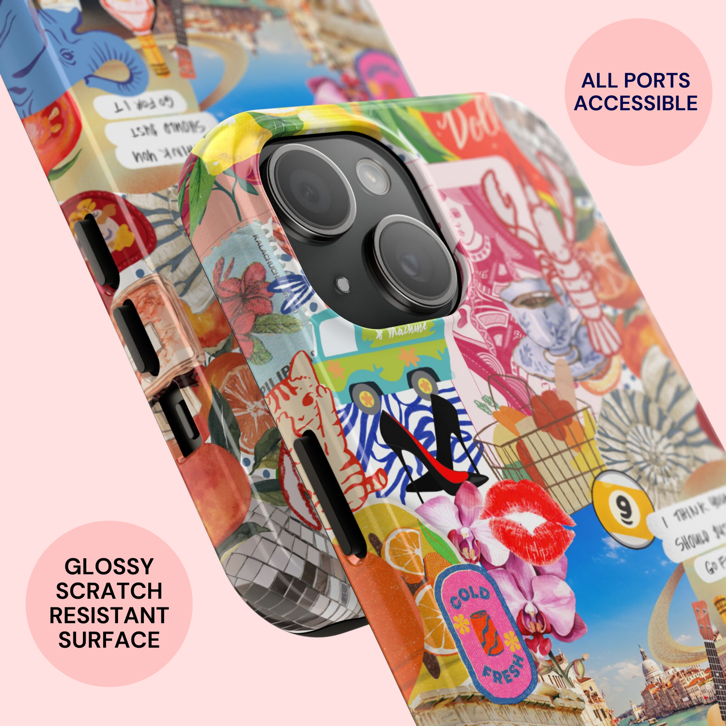 European Summer Collage Phone Case