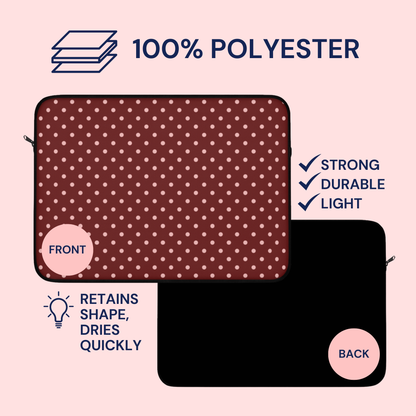 Polka Dot Cherry Laptop Sleeve