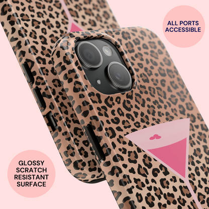 Espresso Martini Cheetah Case (Pink)