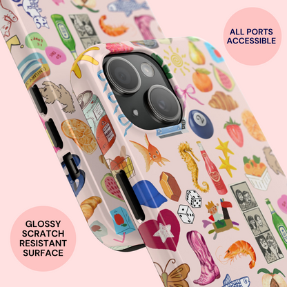 Pink Summer Collage Phone Case