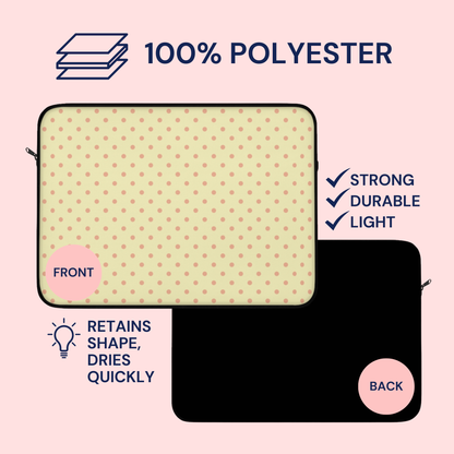 Polka Dot Meringue Laptop Sleeve