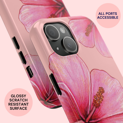 Hibiscus Paradise Pink Phone Case