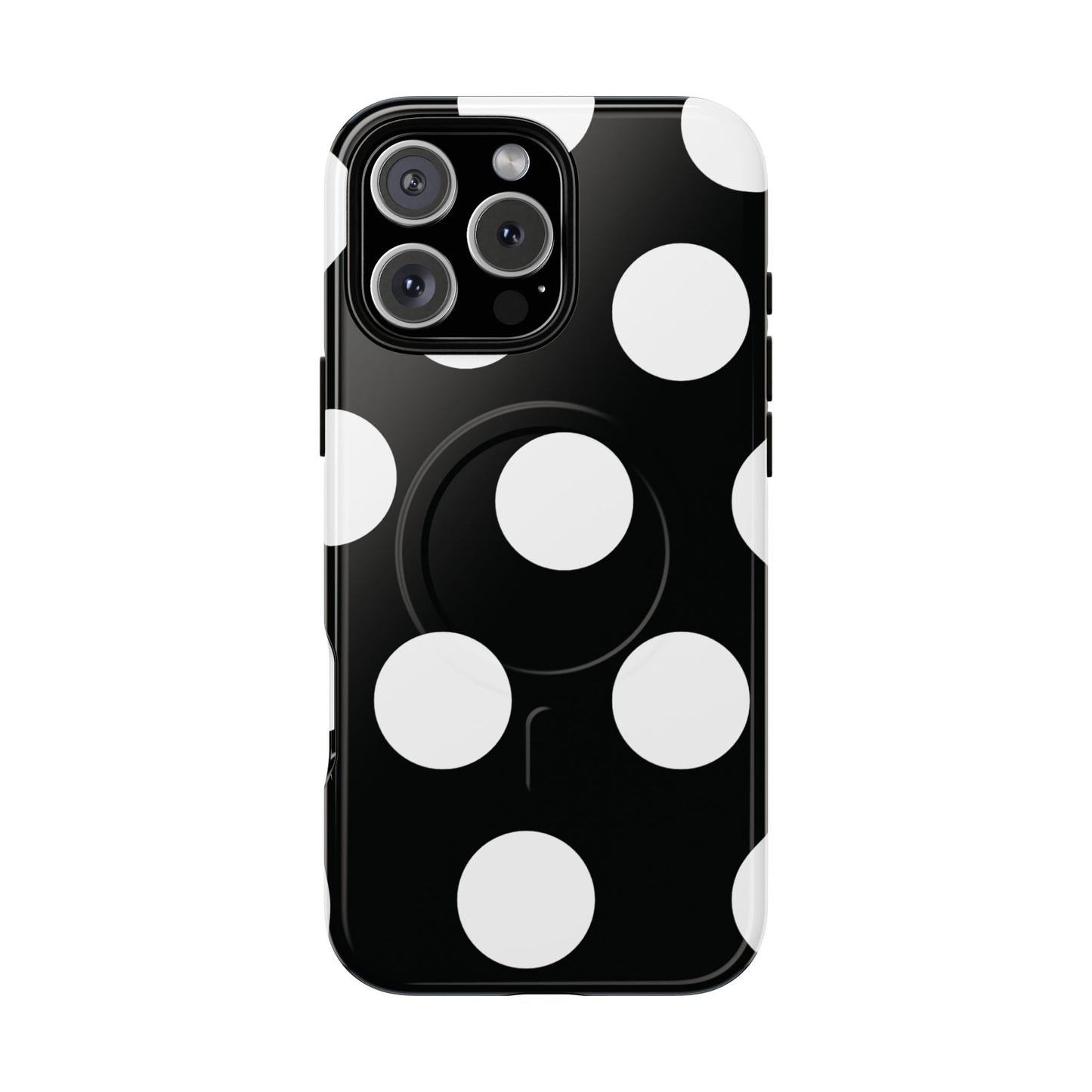 Black & White Large Polka Dots