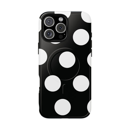 Black & White Large Polka Dots