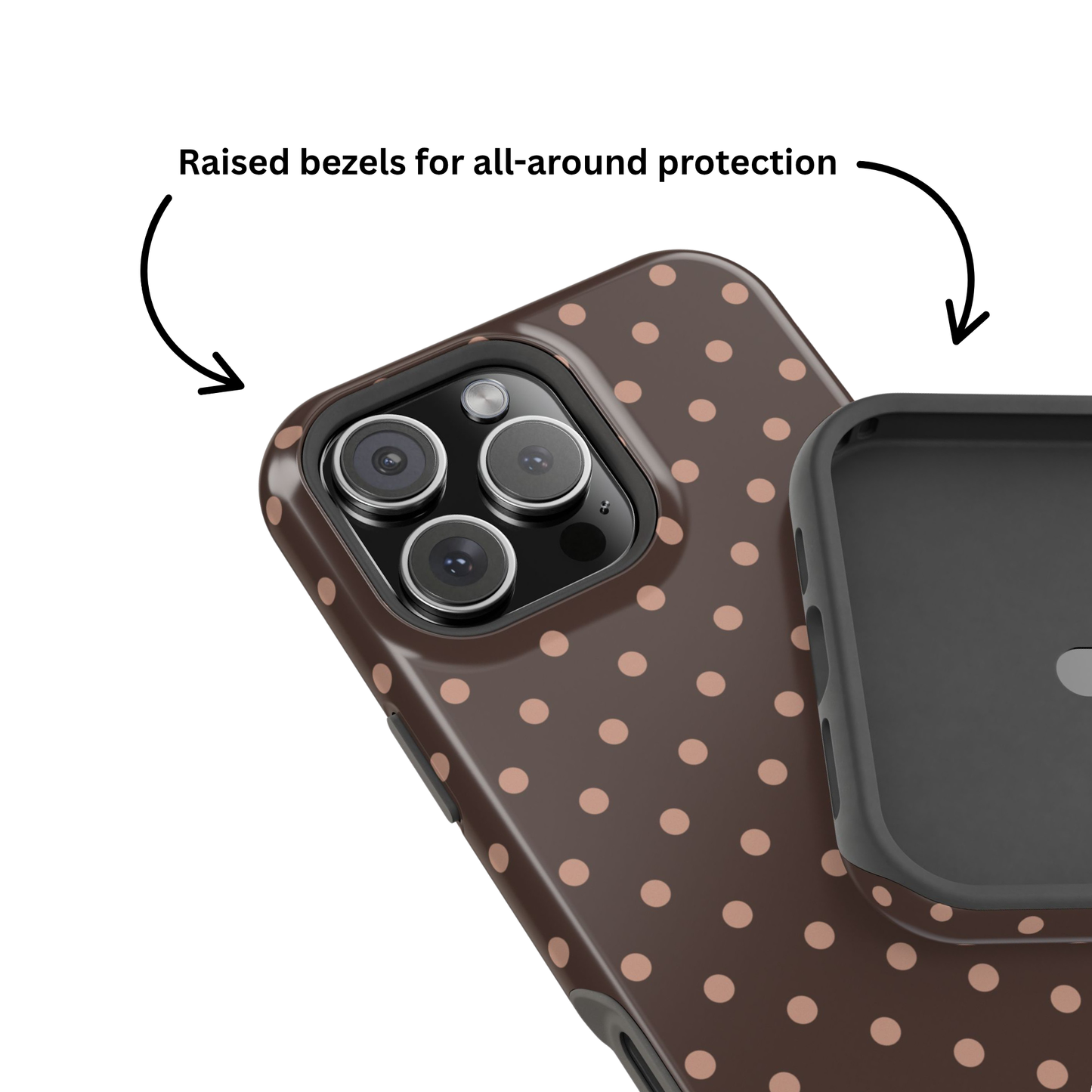 Polka Dot Mocha Case