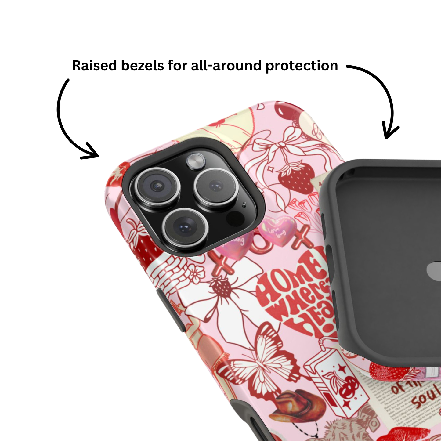 Lucky You Red Collage Phone Case