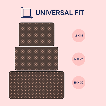 Polka Dot Mocha Desk Mat