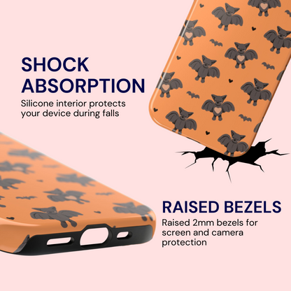 Batty for You (Orange) Phone Case