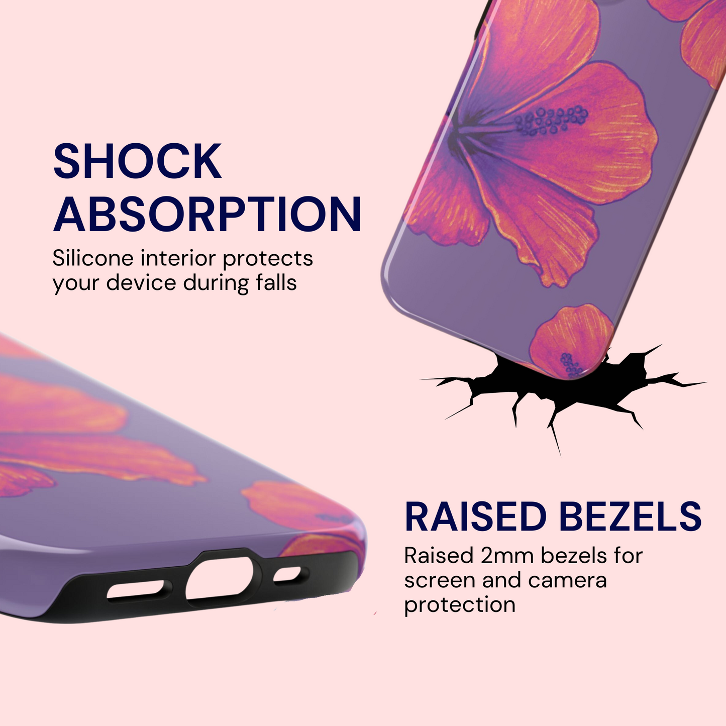 Hibiscus Paradise Purple Phone Case