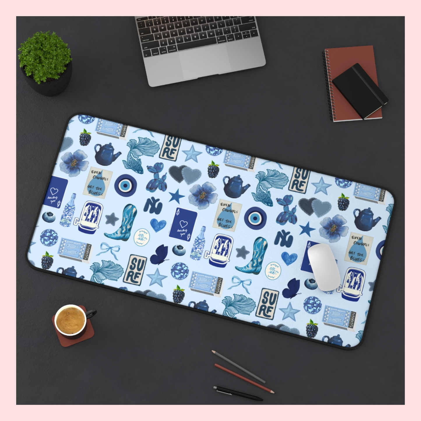 The Blues Desk Mat