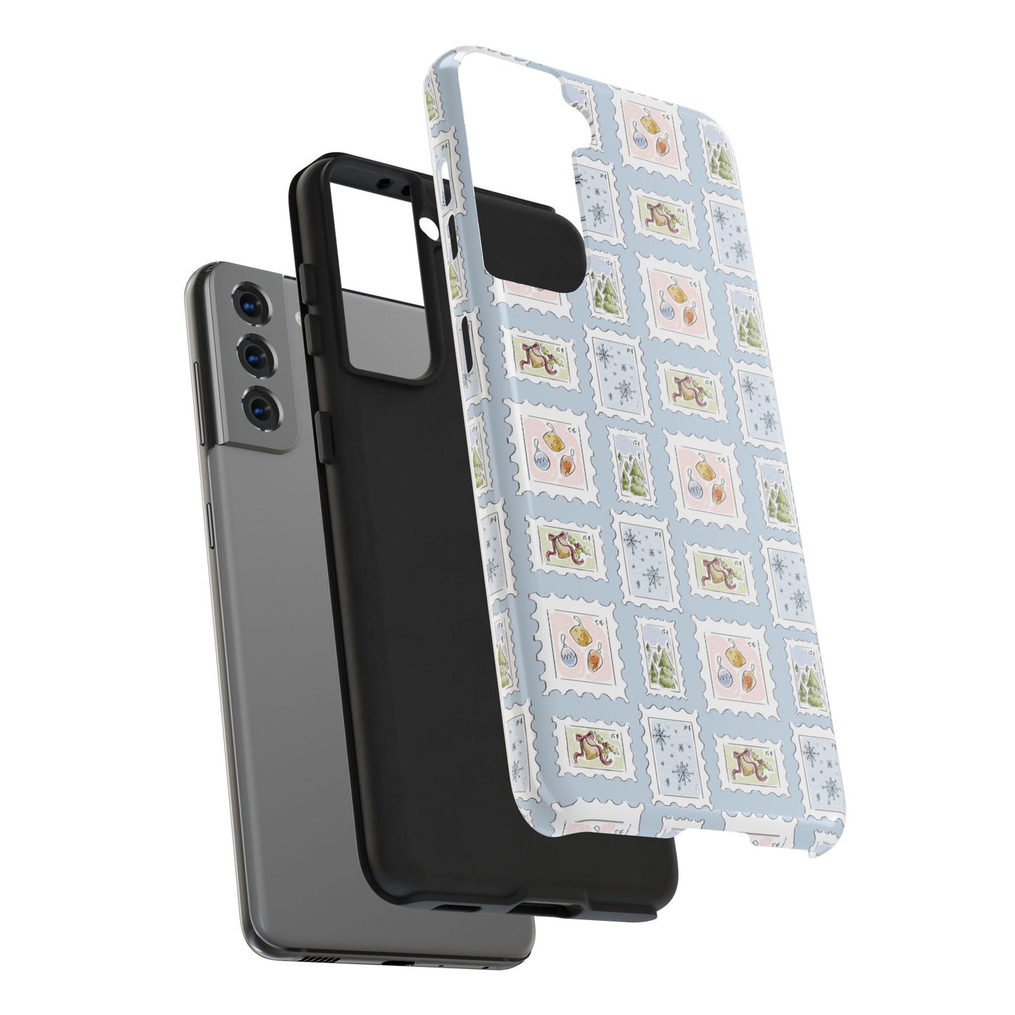 Winter Blues Stamp Phone Case