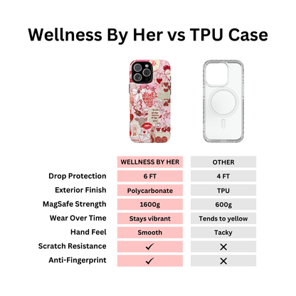 Lucky You Red Collage Phone Case