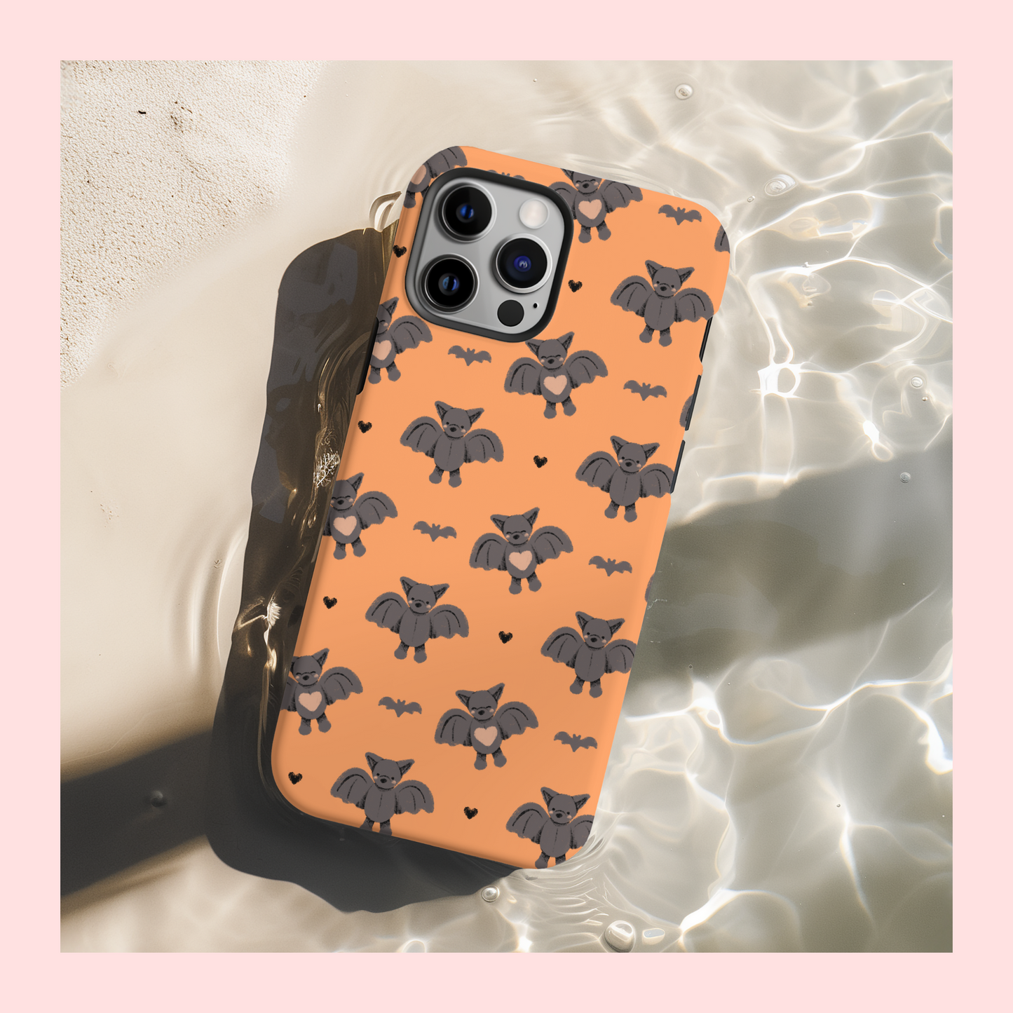 Batty for You (Orange) Phone Case