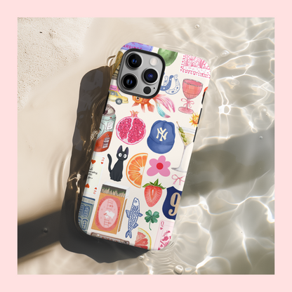 Cool Girl Collage Phone Case