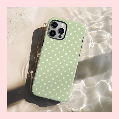 Polka Dot Matcha Case