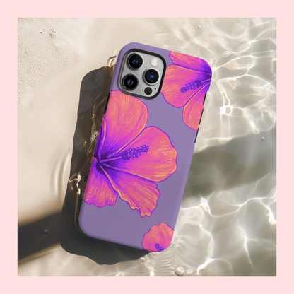 Hibiscus Paradise Purple Phone Case