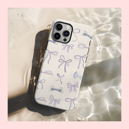 Blue Bows Phone Case