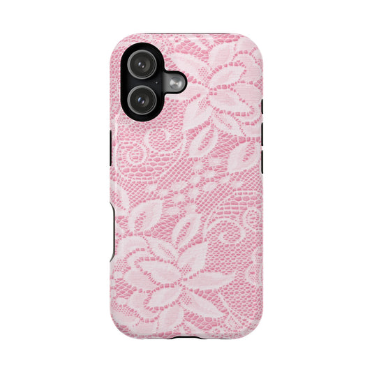 Camille White Lace Pattern Case