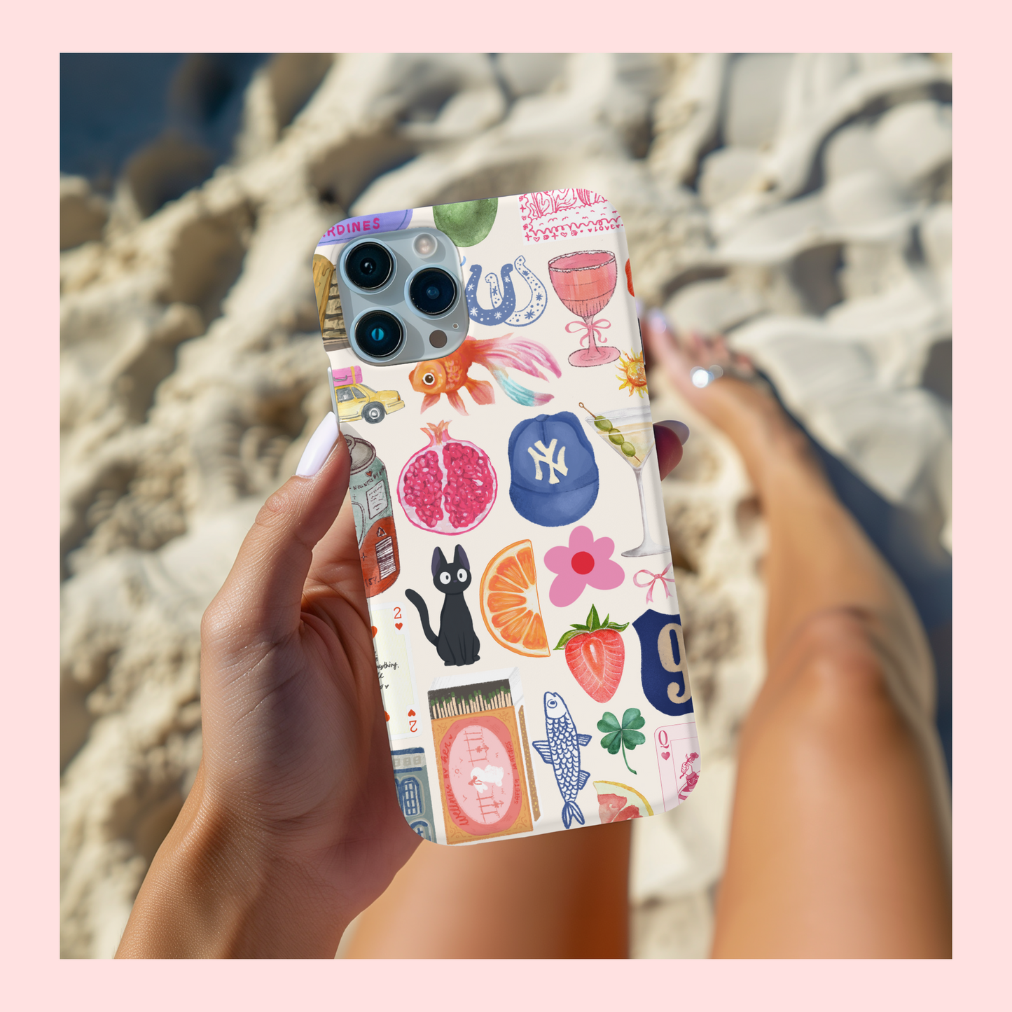 Cool Girl Collage Phone Case