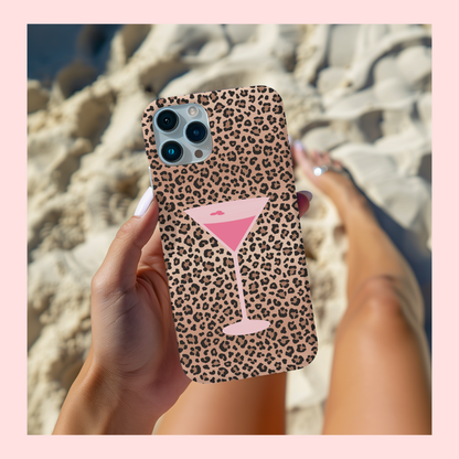 Espresso Martini Cheetah Case (Pink)