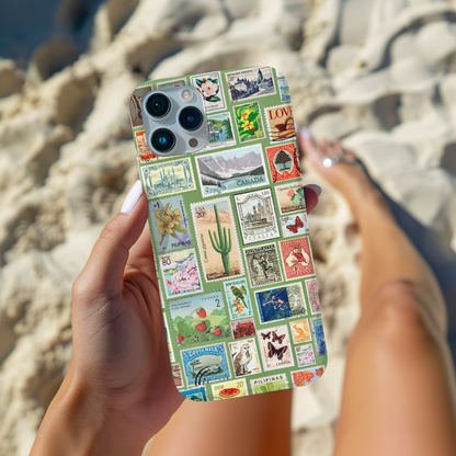 Green Stamp Phone Case