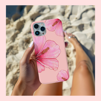 Hibiscus Paradise Pink Phone Case