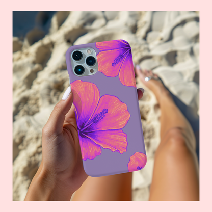 Hibiscus Paradise Purple Phone Case