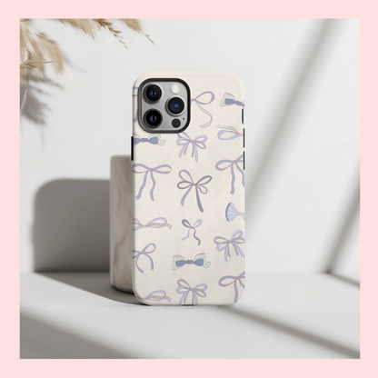 Blue Bows Phone Case