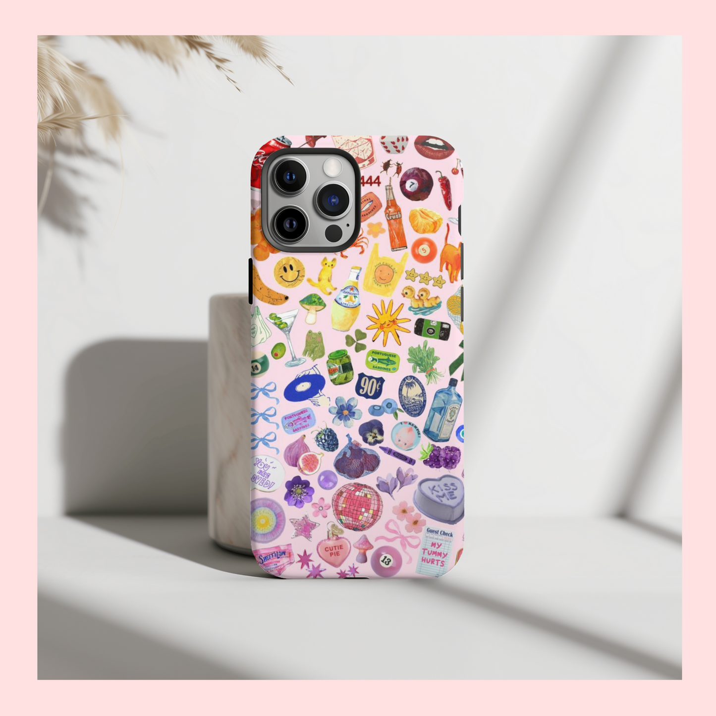 Rainbow Collage Phone Case