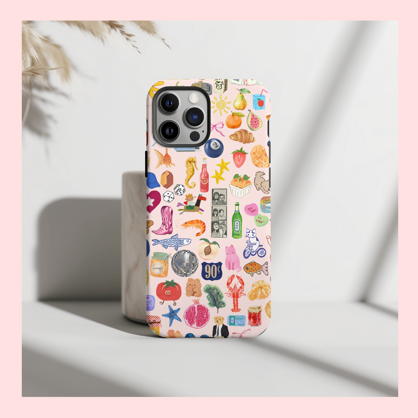 Pink Summer Collage Phone Case