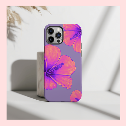 Hibiscus Paradise Purple Phone Case