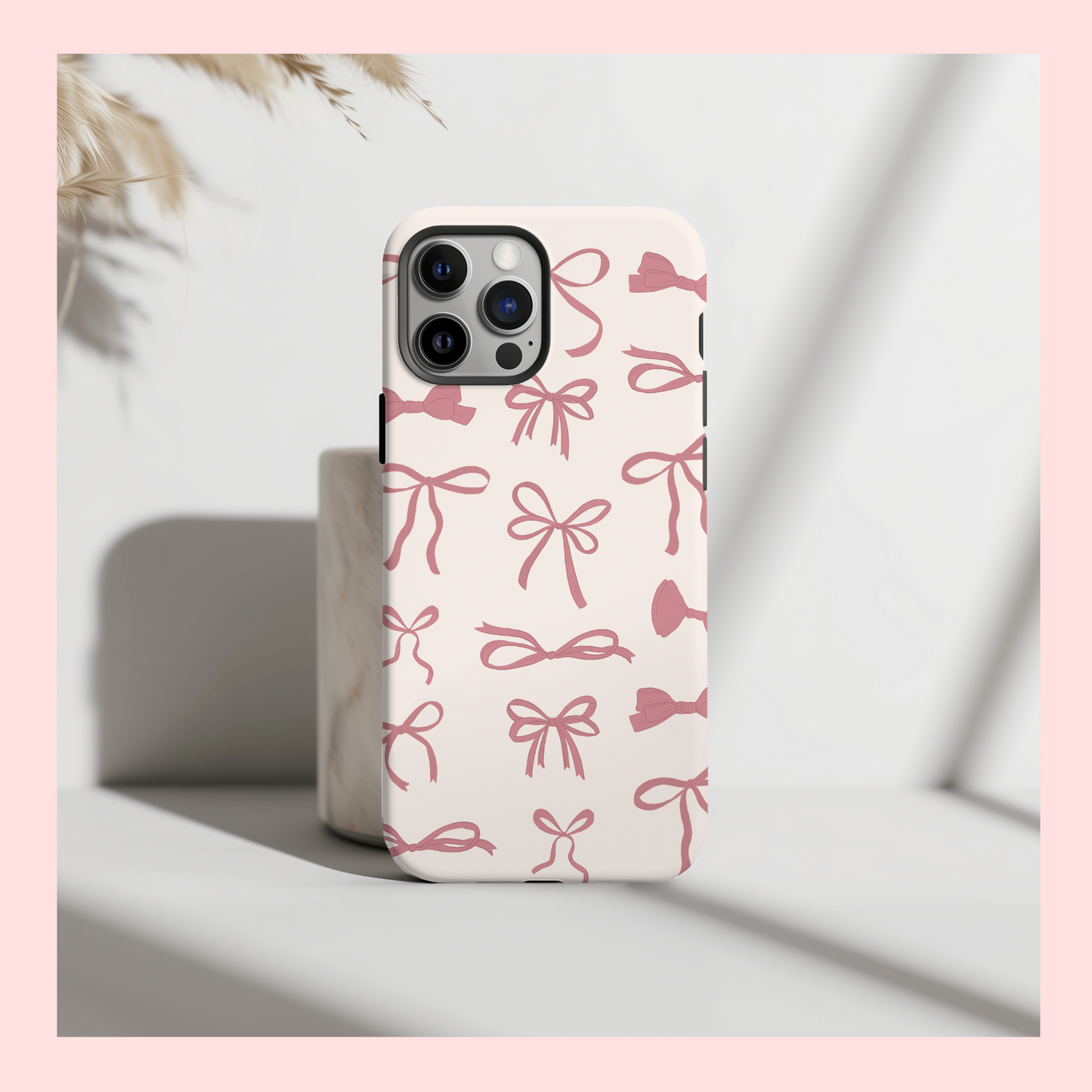 Pink Bow Phone Case