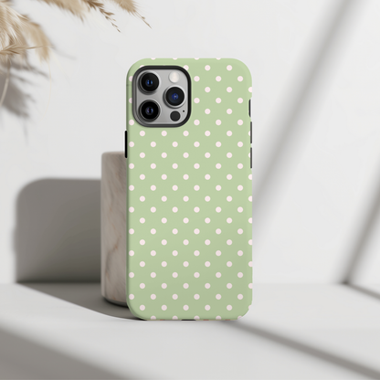 Polka Dot Matcha Case