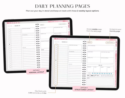 All-In-One Digital Planner Bundle 2024-2025 – Wellness By Her Shop