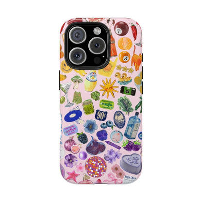 Rainbow Collage Phone Case