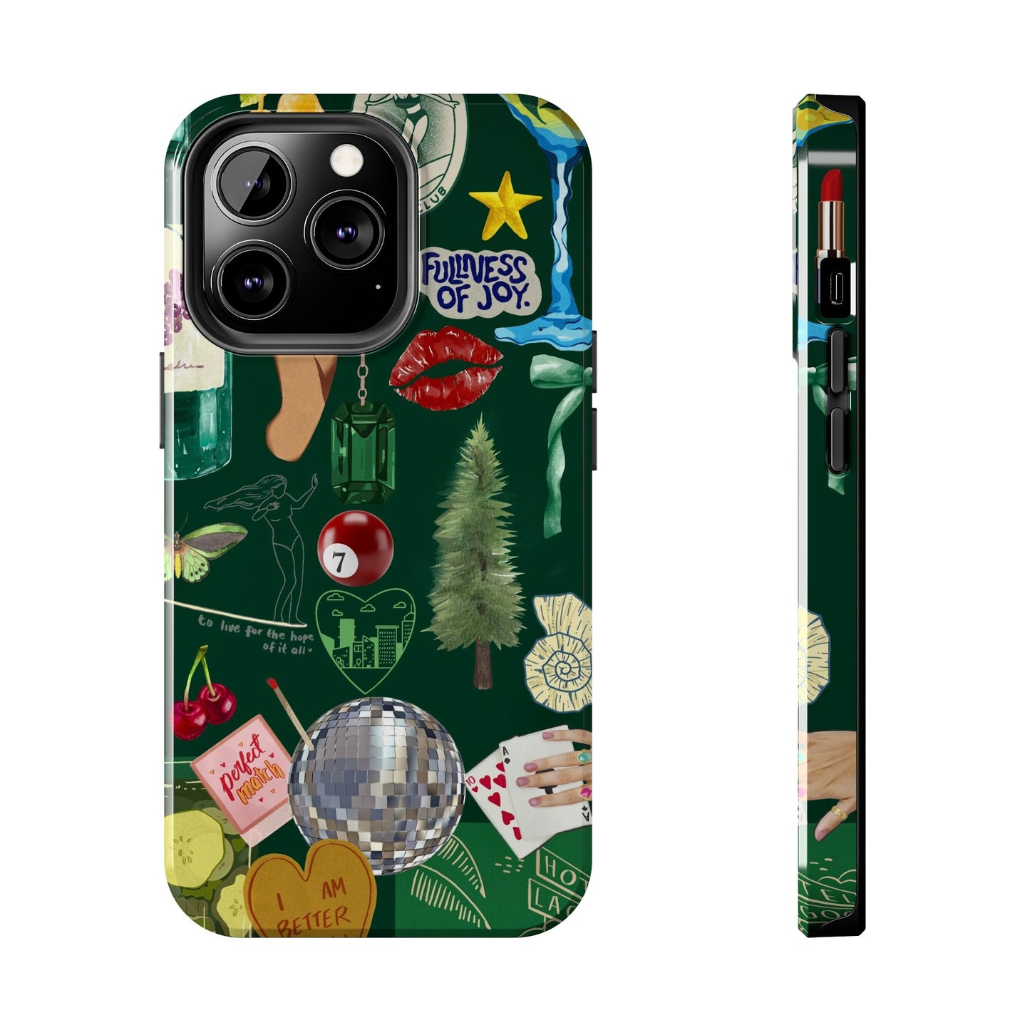 Vintage Green Phone Case (Green Background)