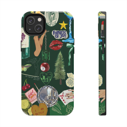 Vintage Green Phone Case (Green Background)