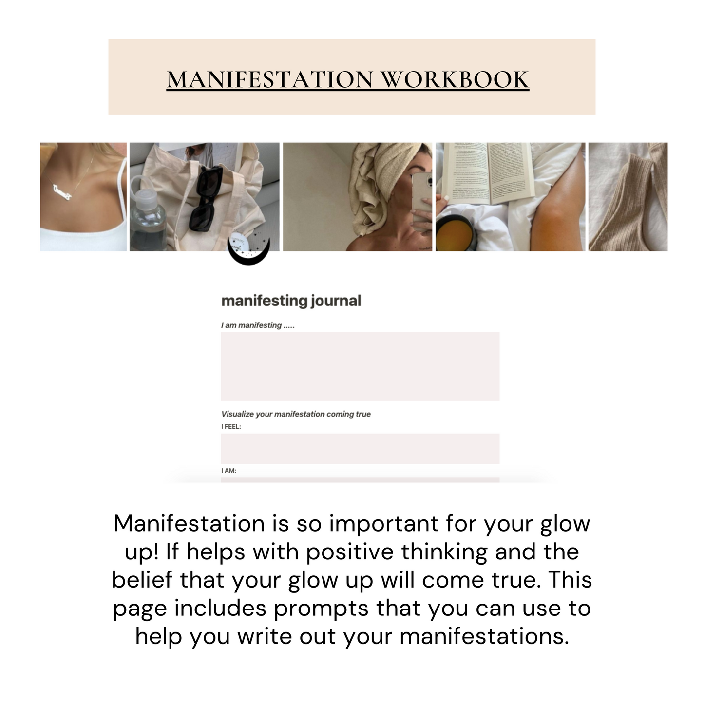 Glow Up Notion Templates | Biege - Wellness By Her Shop