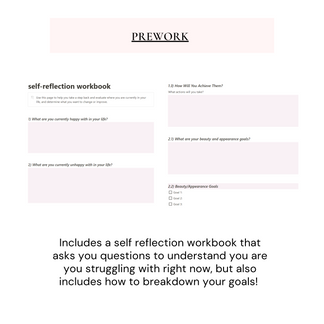 Glow Up Notion Templates | Pink – Wellness By Her Shop